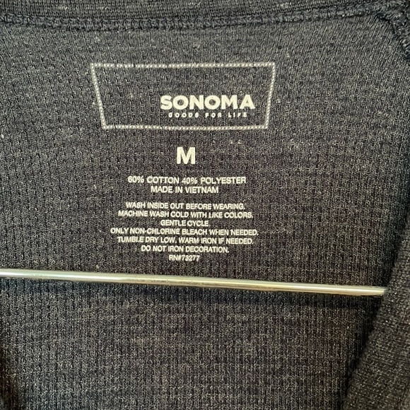 EUC Sonoma long sleeve thermal tee. Navy blue heather. Size: medium. - Picture 3 of 5